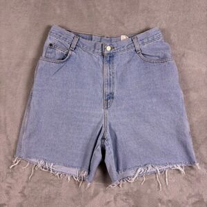 Vintage Gitano High Waisted Denim Cut Off Shorts Light Wash 90s W31 Festival